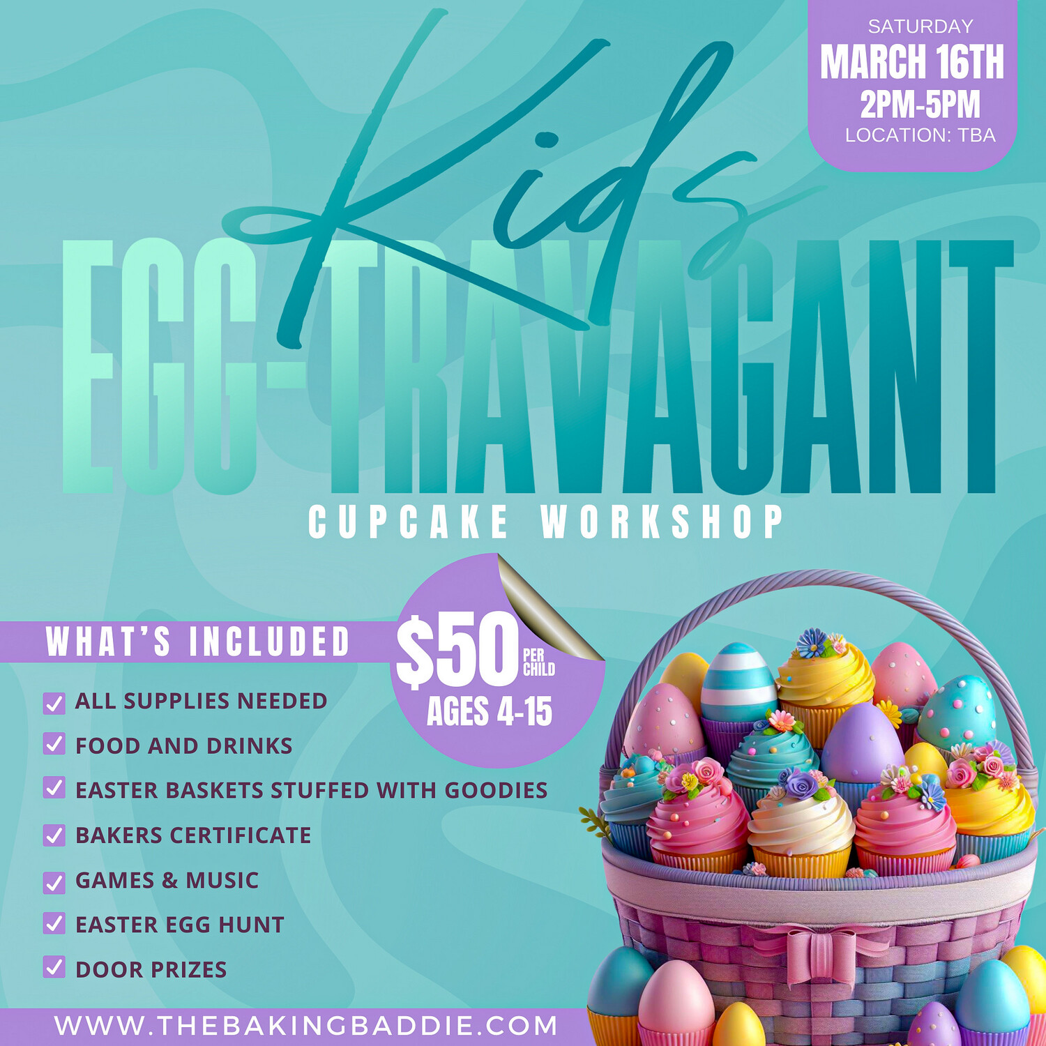 Egg-travagant Cupcake Workshop