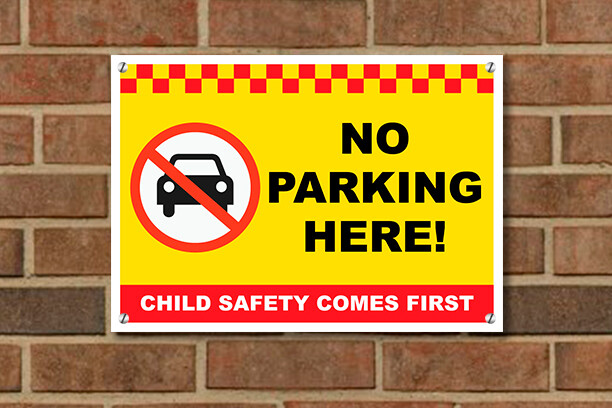 School No Parking Signs