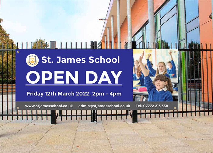 School Open Day Banner