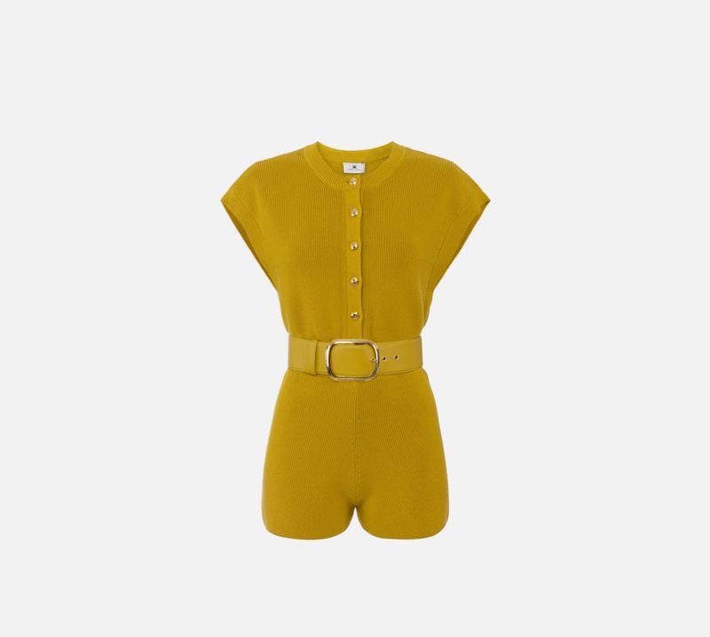 Tuta in viscosa con cintura