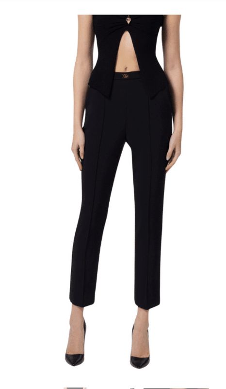 Pantaloni in Crêpe Stretch Leggero