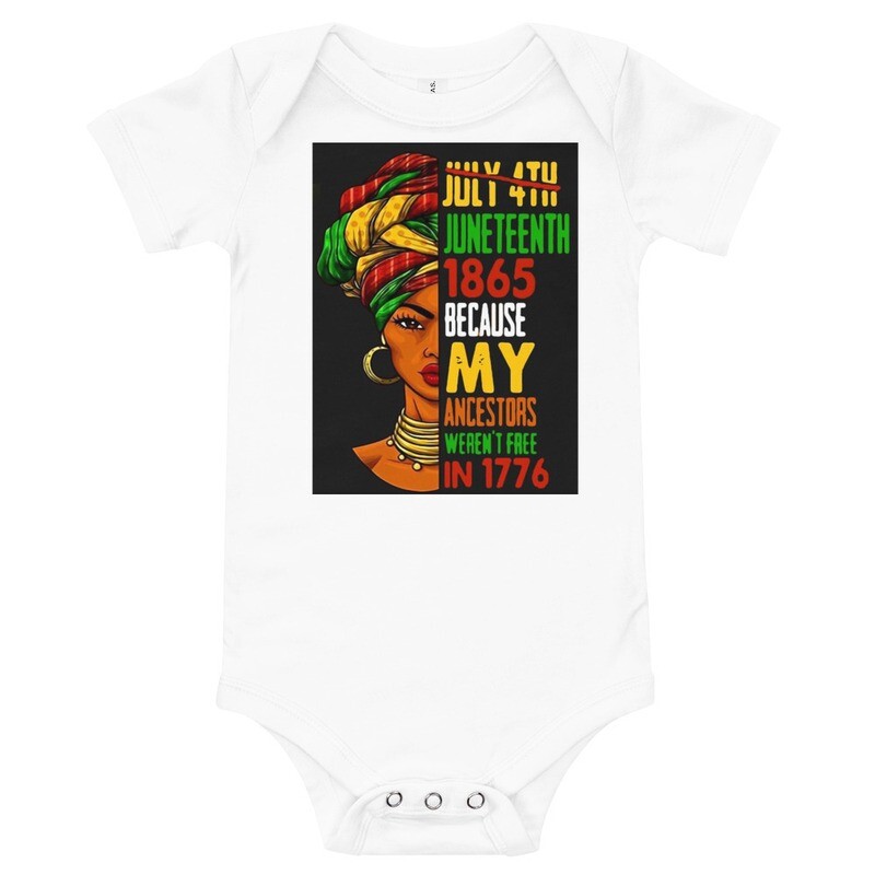 JUNETEENTH Baby short sleeve one piece