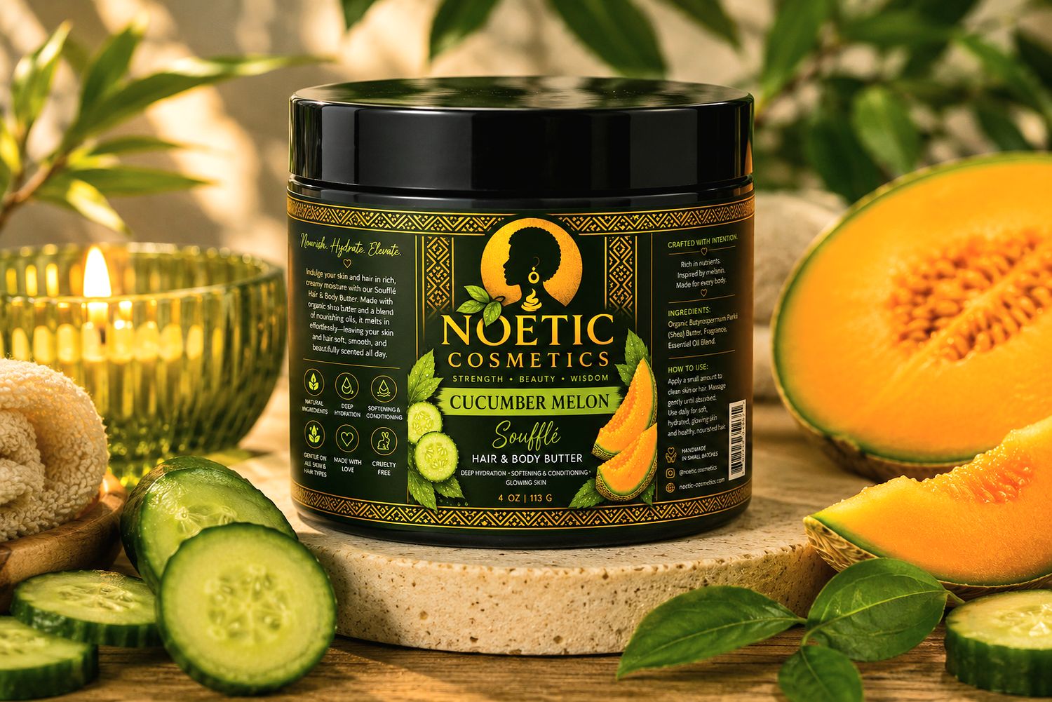 Cucumber Melon Souffle Hair &amp; Body Butter