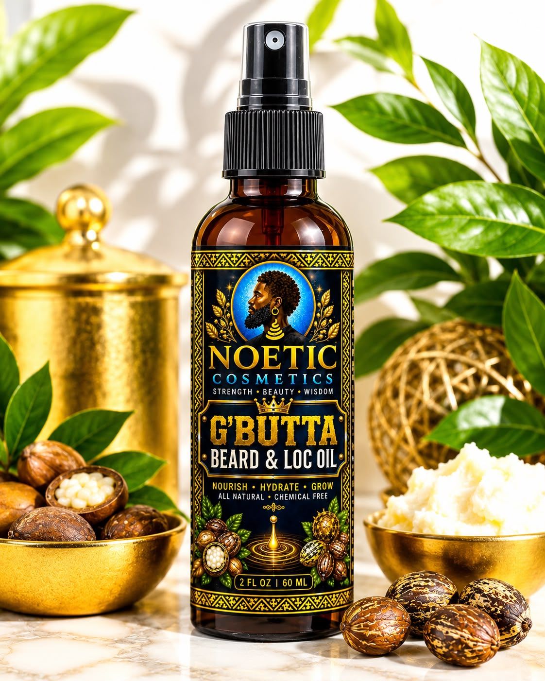 G'Butta Loc, Hair &amp; Beard Oil