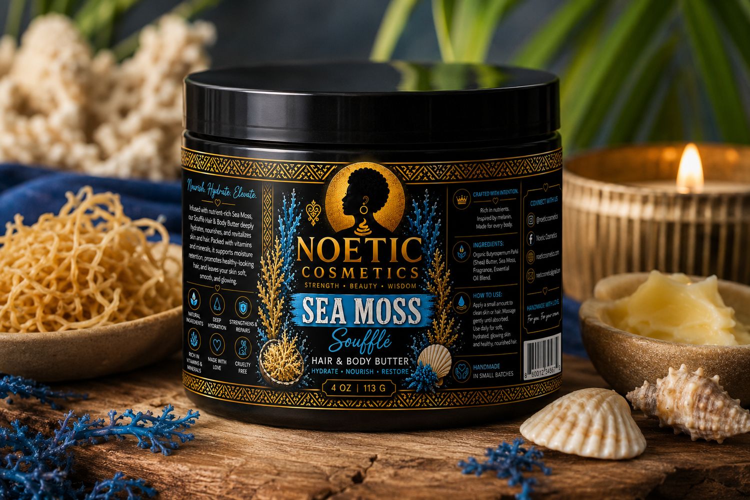 Sea Moss Souffle Hair &amp; Body Butter