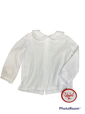knit blouse white ric rac
