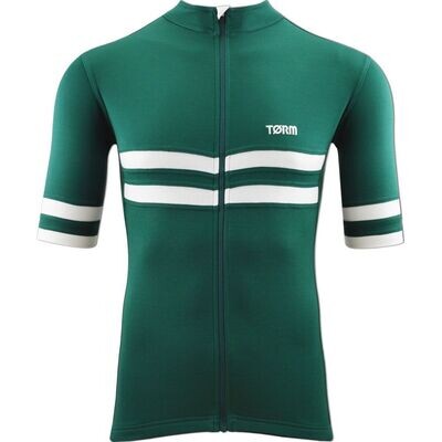 T17 Jersey - Deep Green with White Trim