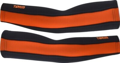 Black and Orange Arm Warmers