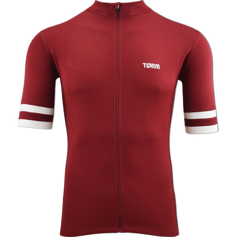 T7 Jersey - Claret, Size: Small, Colour: Claret with White Trim