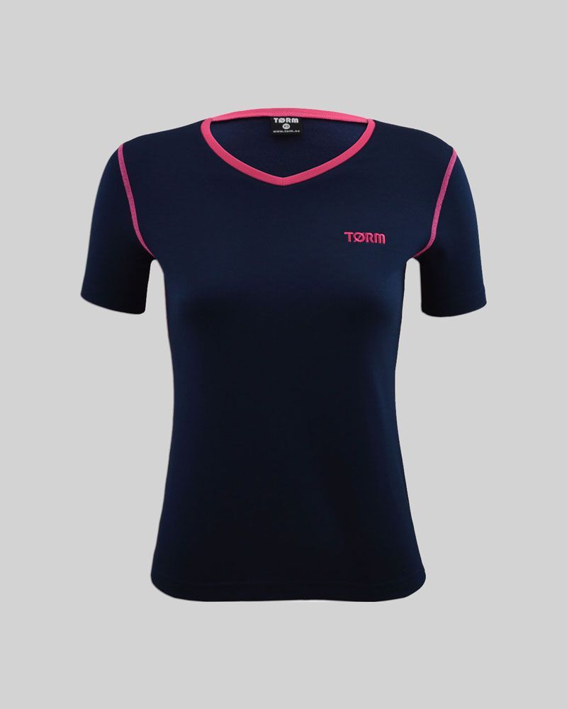 Womens Merino SS Baselayer - Navy Womens Merino SS Baselayer - Navy