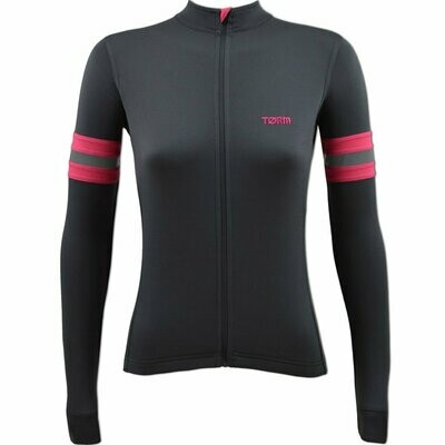 Womens Merino LS Reflective Jersey - Grey Womens Merino LS Reflective Jersey - Grey