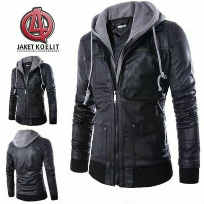 Jaket kulit pu sintetis hoedi 01