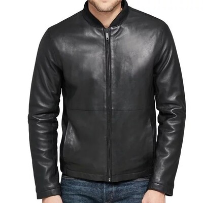JAKET KULIT PU ,BOMBER MODEL