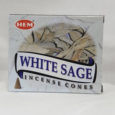 WHITE SAGE HEM CONES