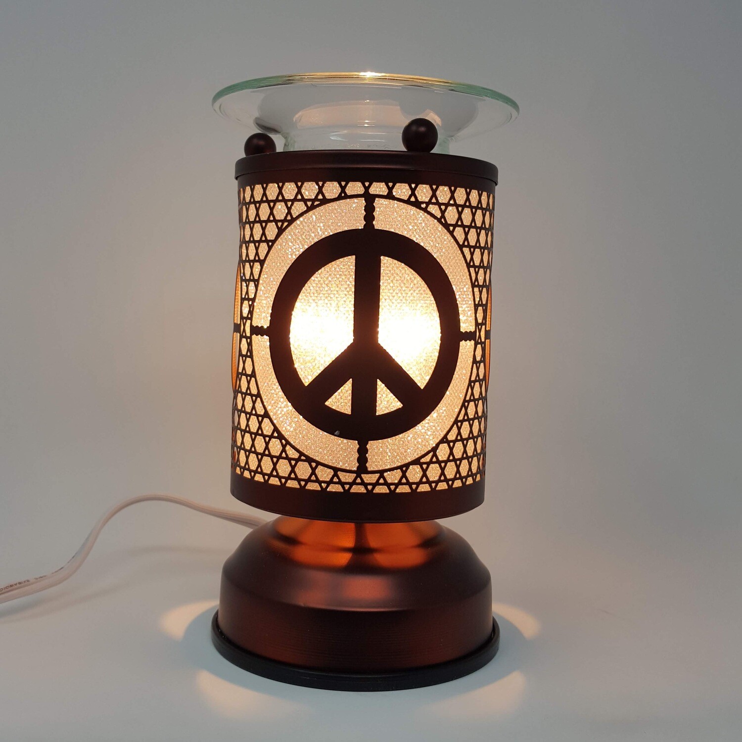 PEACE COPPER TOUCH LAMP