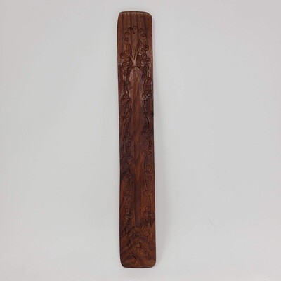 BROWN CARVED ASH BOAT