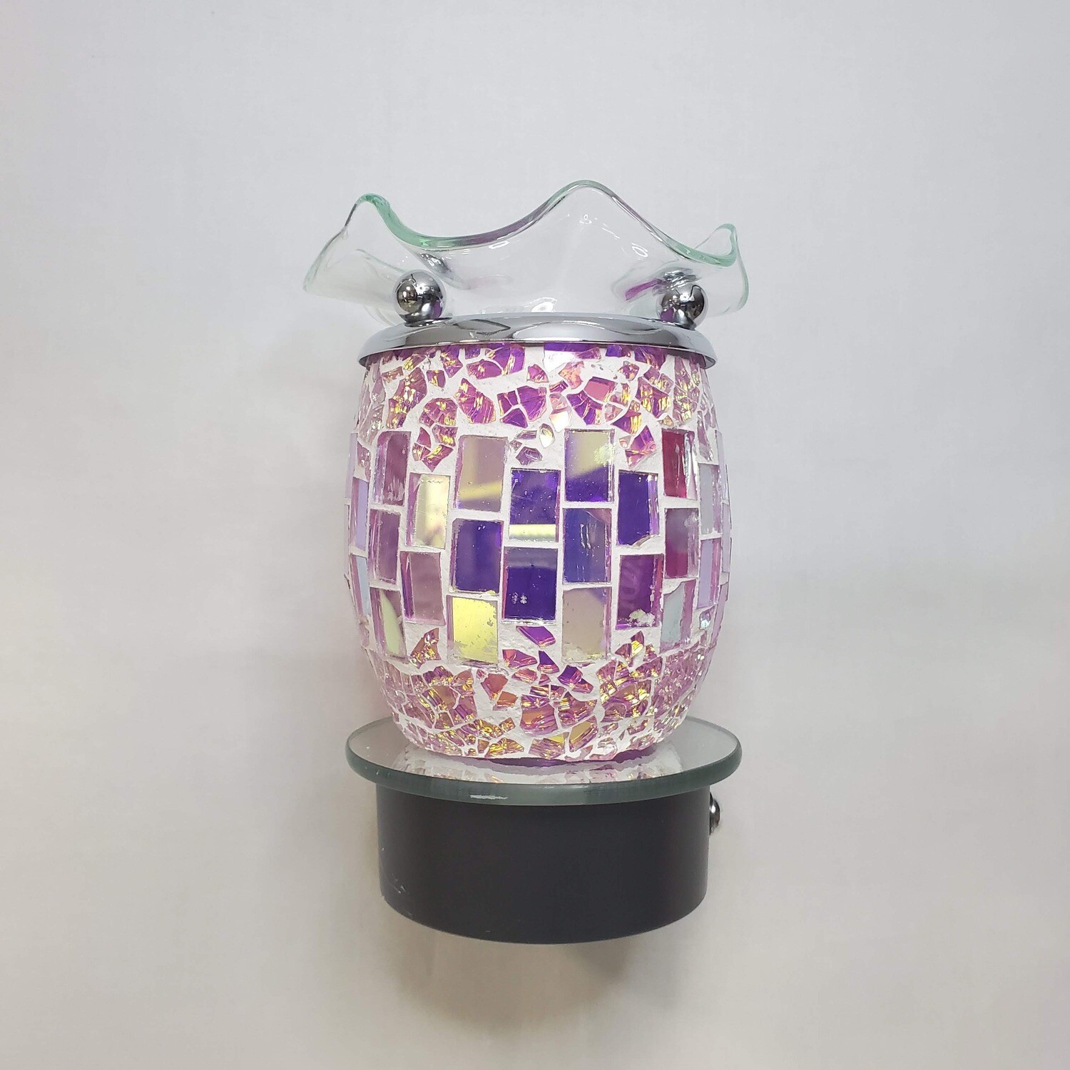 PURP MOSAIC TOUCH PLUG-IN LAMP