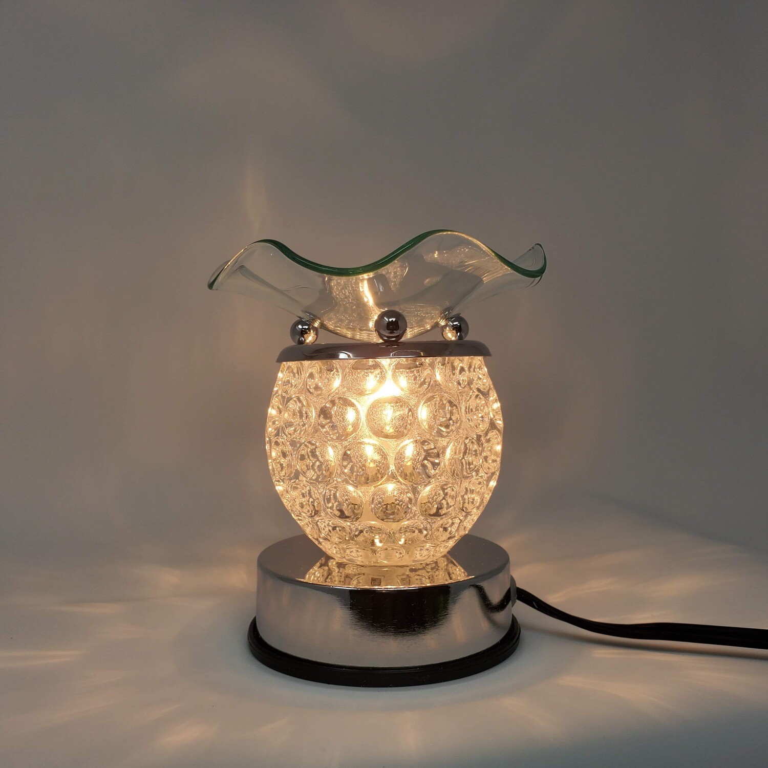 CLEAR ROUND BUBBLES TOUCH LAMP