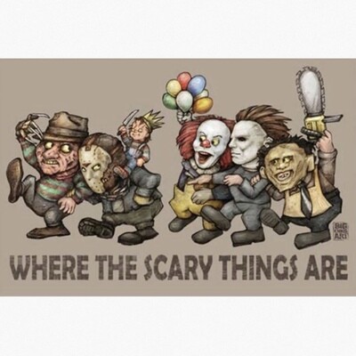 WHERE THE SCARY THINGS ARE POSTER