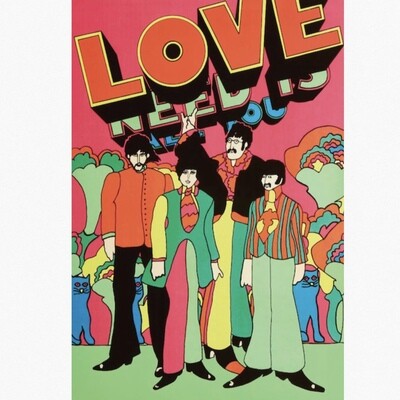 THE BEATLES LOVE POSTER