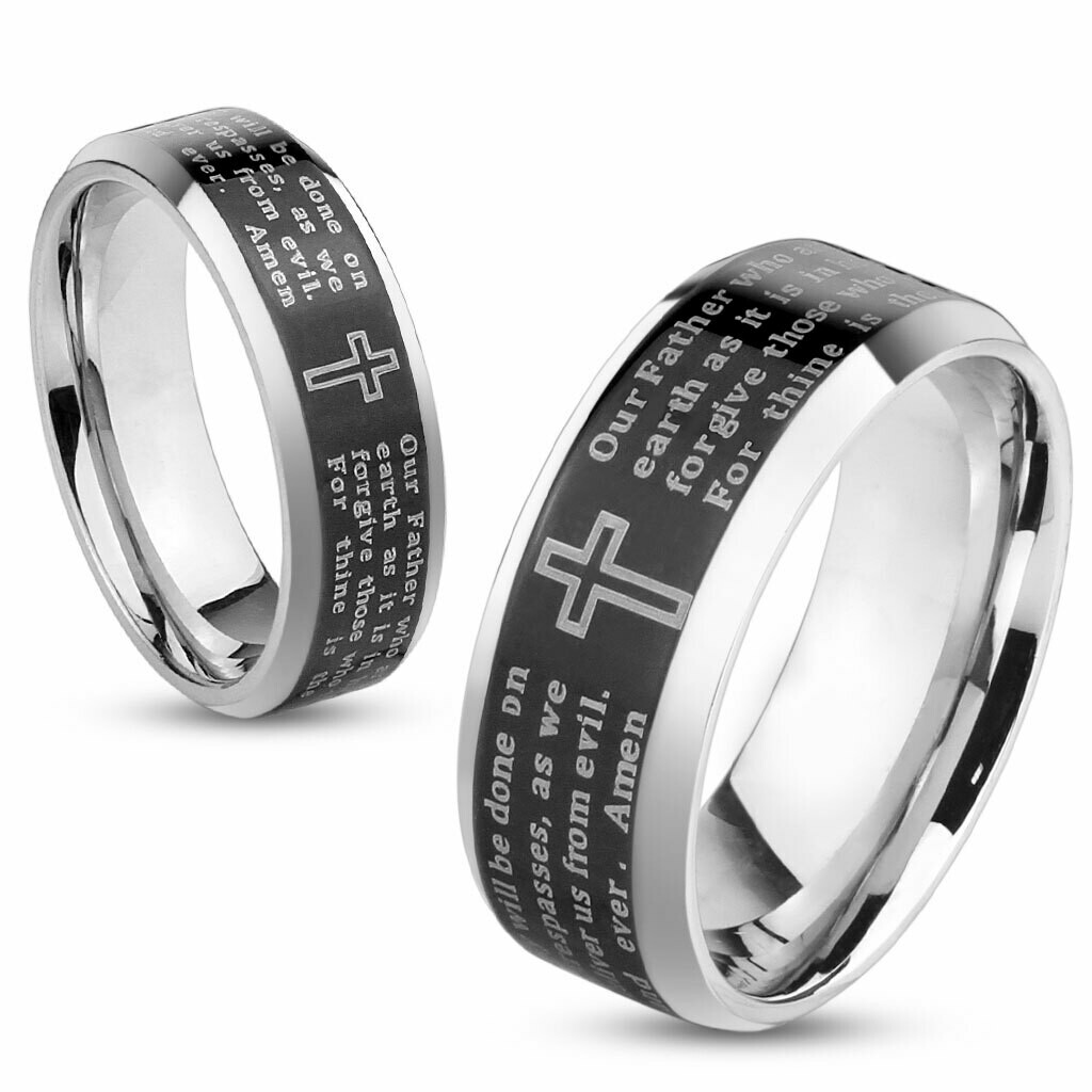 316L LORD&#39;S PRAYER RING