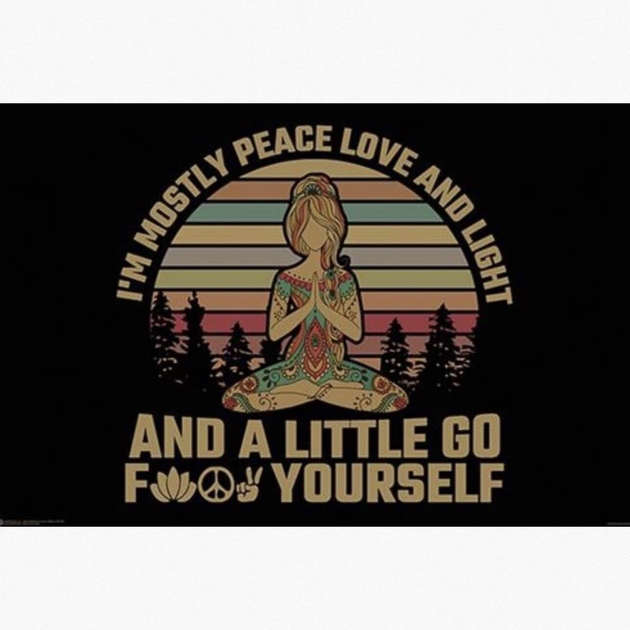 PEACE LOVE LIGHT POSTER