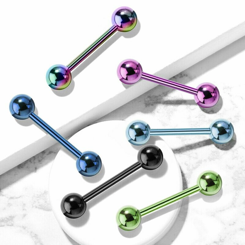 Tongue Barbells – Surgical Steel &amp; Acrylic