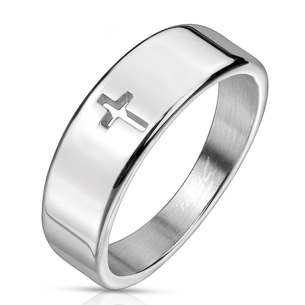 316L CROSS CUT OUT RING