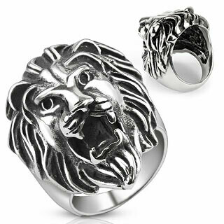 316L LION HEAD RING
