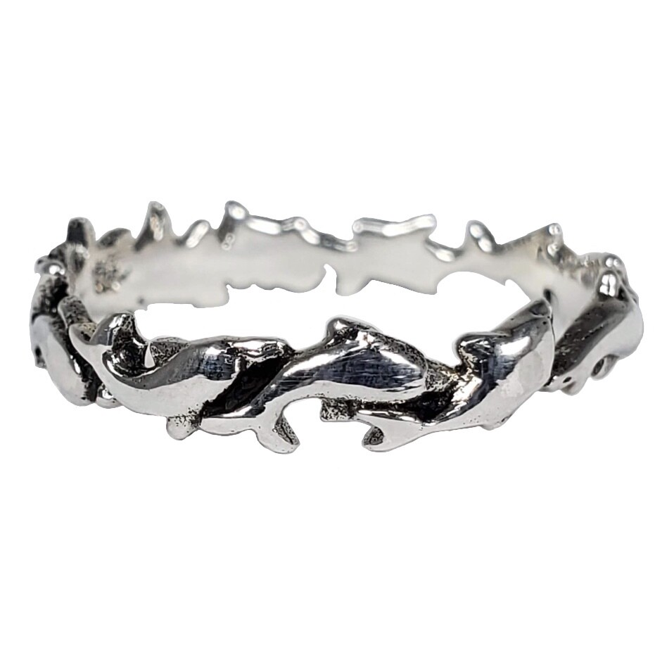 925 DOLPHINS CIRCLE RING