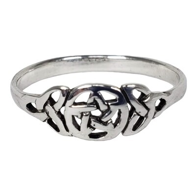 925 PENTAGRAM TRIQUETRAS RING 