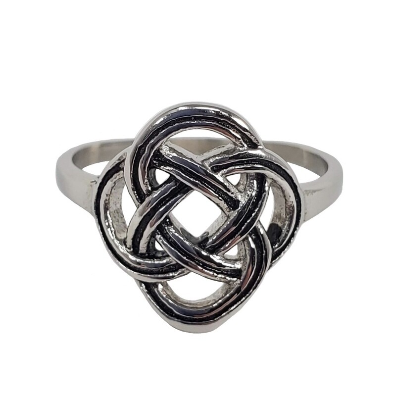 316L CELTIC LG WOVEN KNOT RING