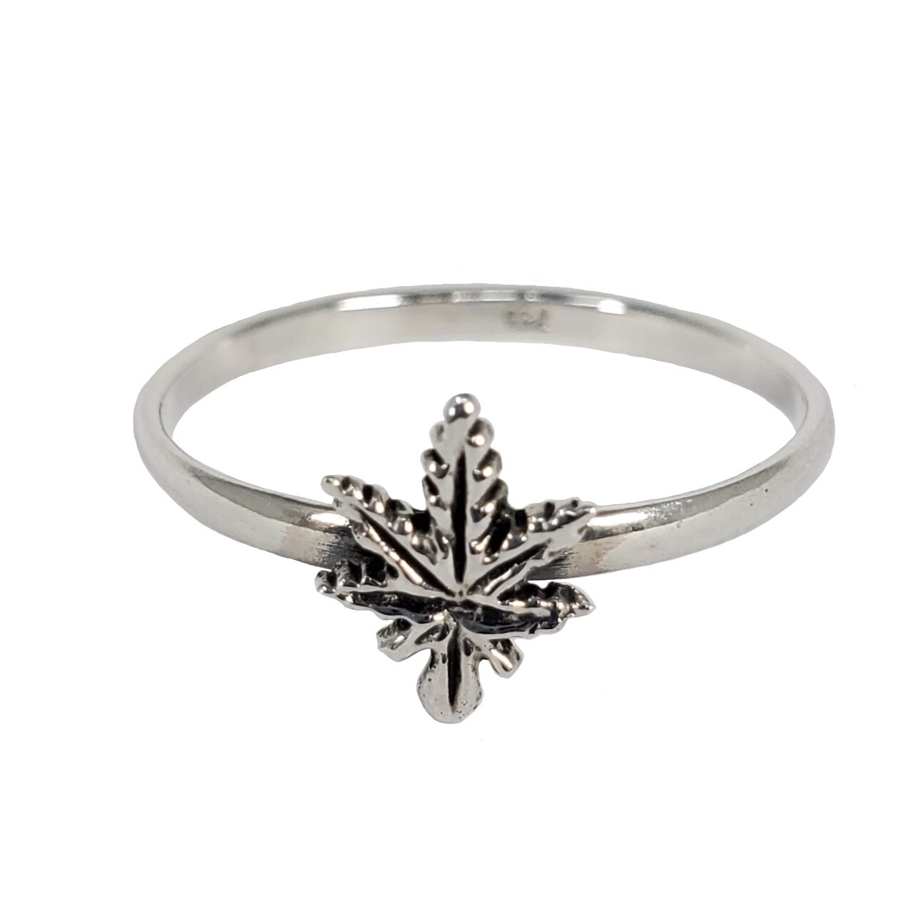 925 LEAFER SIMPLE RING