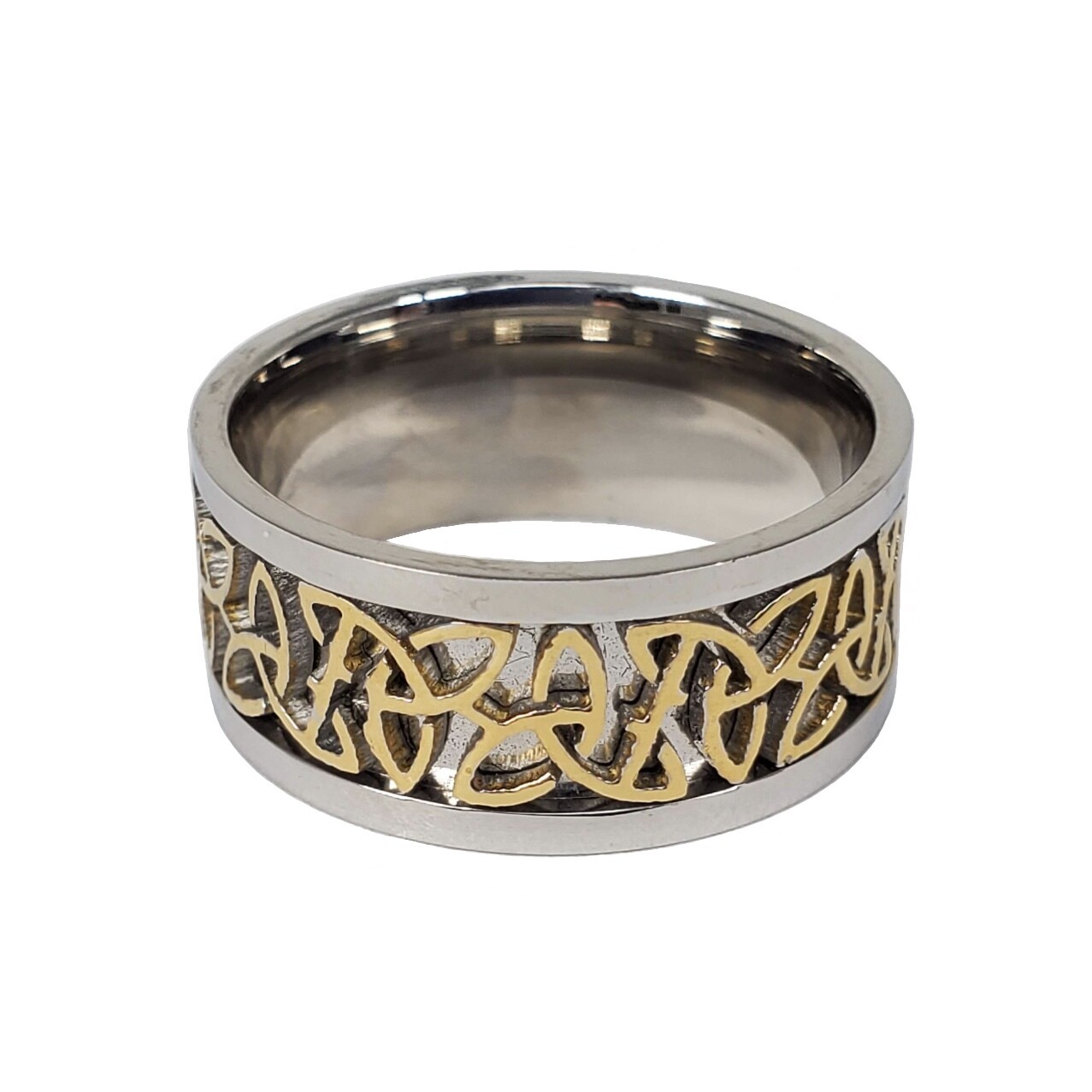 316L GOLD/SILVER TRIQUETRA RING