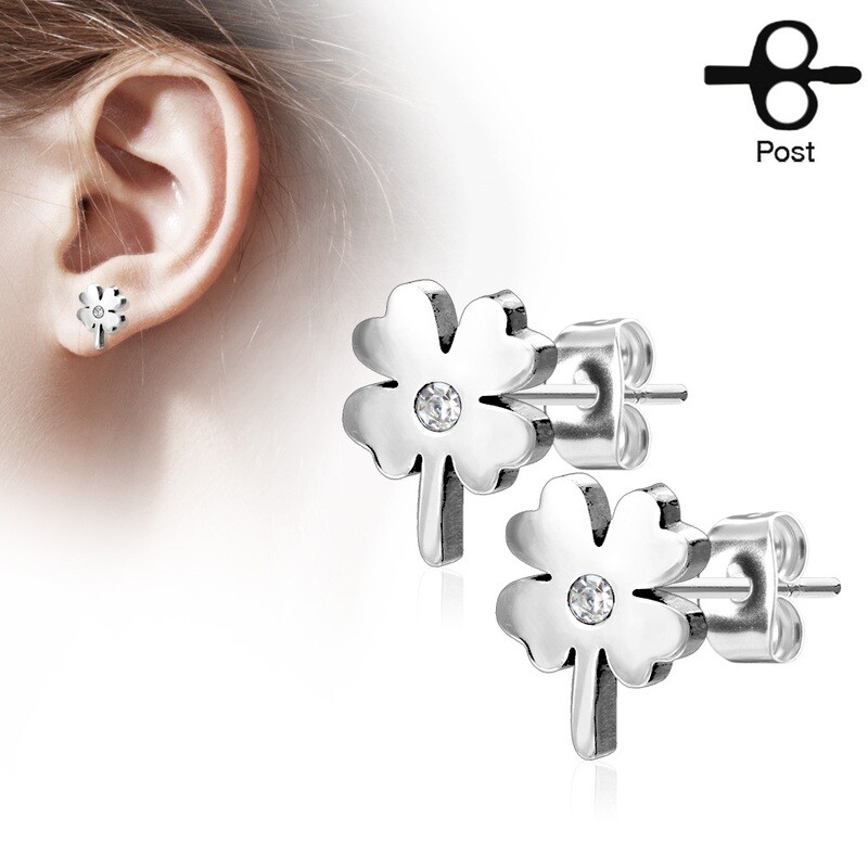 SHAMROCK STUD EARRINGS