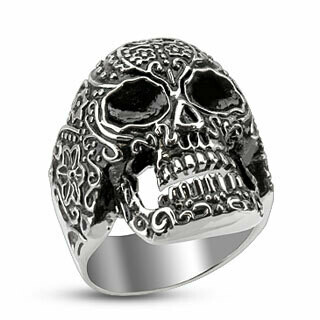 316L DOD BLACK EYES RING