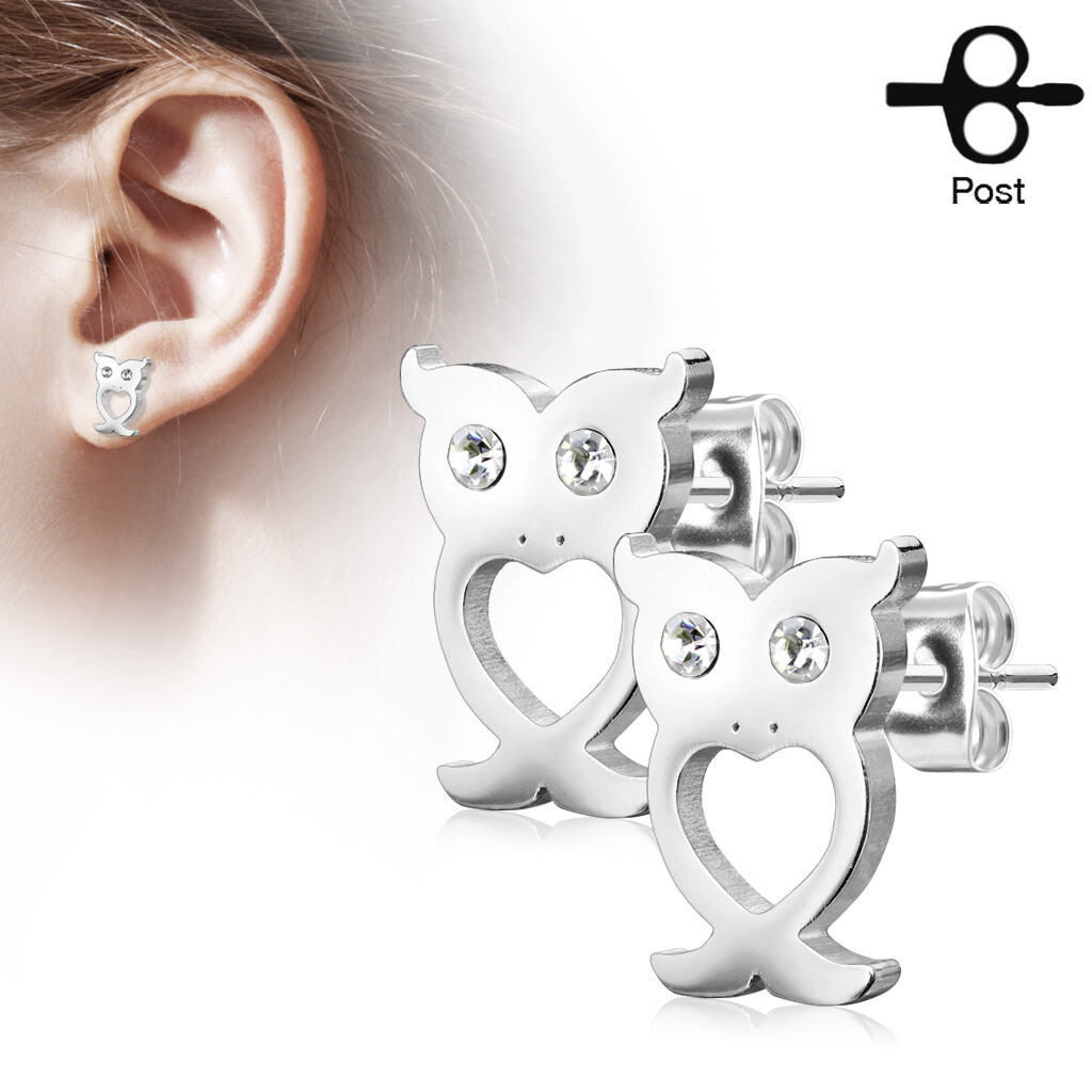 OWL STUD EARRINGS