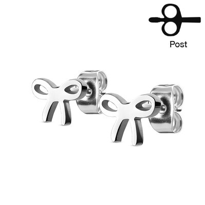 RIBBON STUD EARRINGS