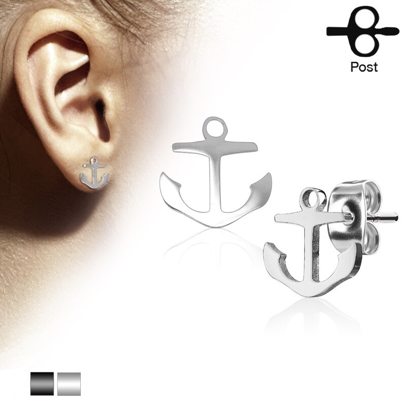 ANCHOR STUD EARRINGS