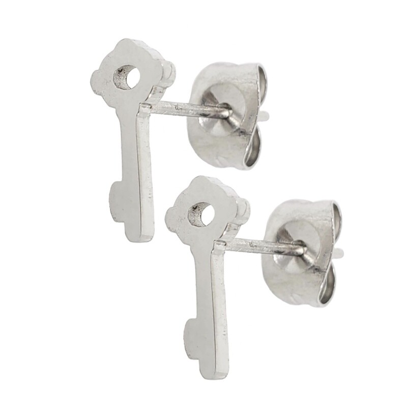 KEY STUD EARRINGS