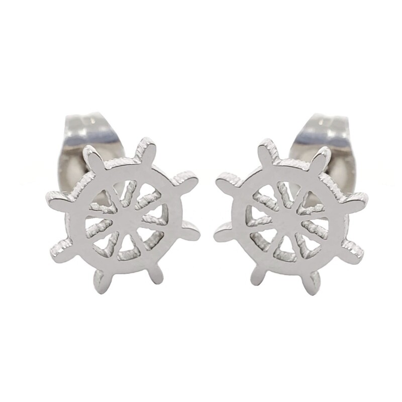 BOAT WHEEL STUD EARRINGS