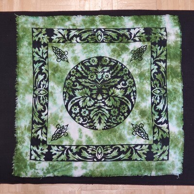GREENMAN ALTAR CLOTH 18&quot;x18&quot;