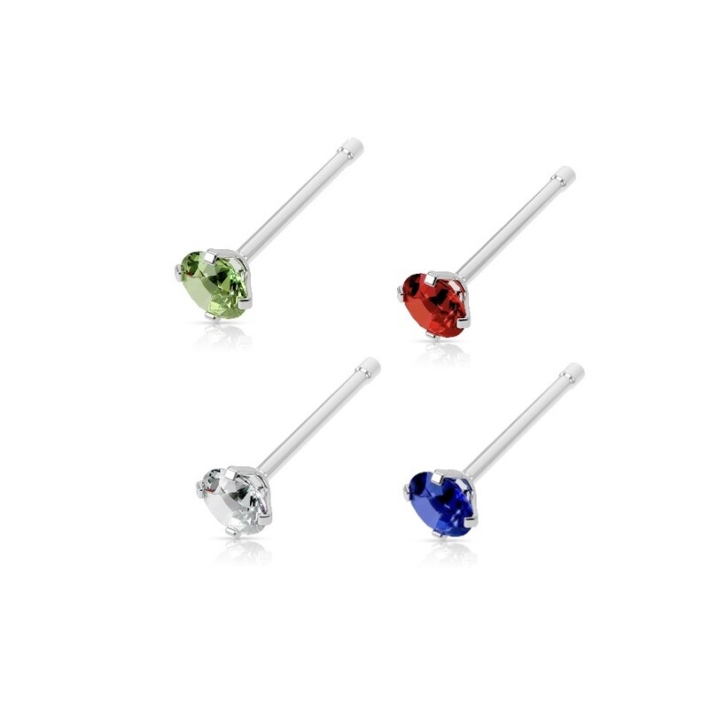 4PK 2MM DK GEM BONE 20G .925