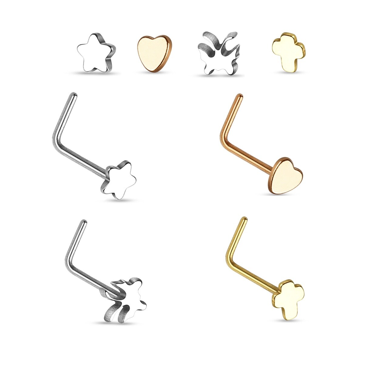 4PK METAL DESIGN L-BEND 20G 316L