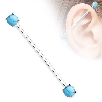 14G TURQUOISE ENDS 1&amp;1/2&quot; BAR