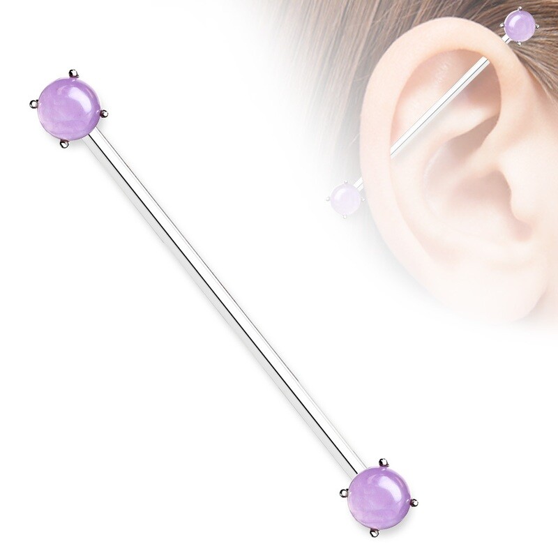 14G AMETHYST ENDS 1&amp;1/2" BAR