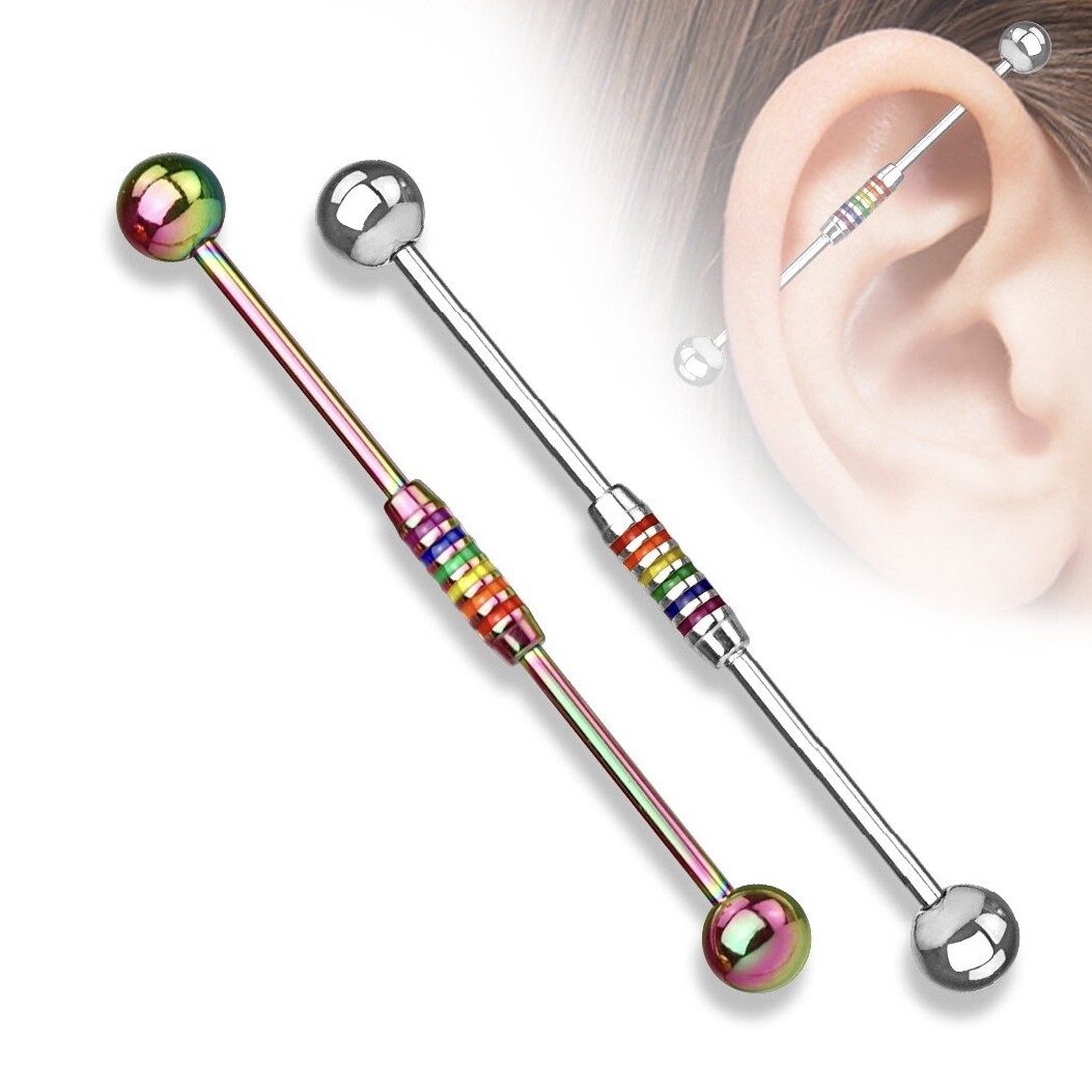 2PK 14G RAINBOW STRIPE 1&amp;1/2&quot; BARS