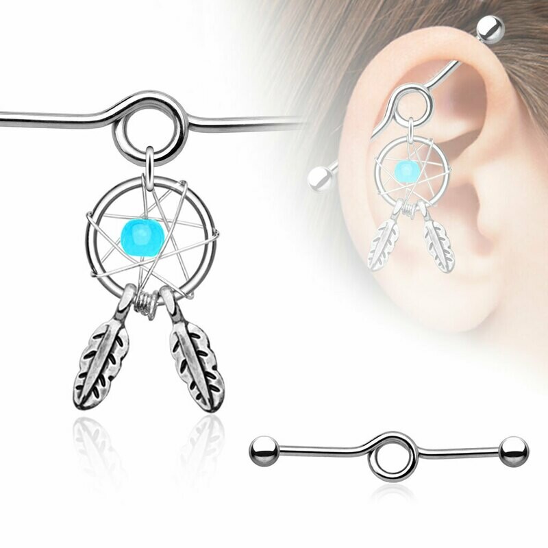 14G DREAMCATCHER DANGLY 1&amp;3/8" BAR