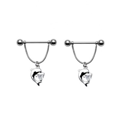 14G 3/4&quot; DOLPHIN CZ DROP NIPPLE BARS