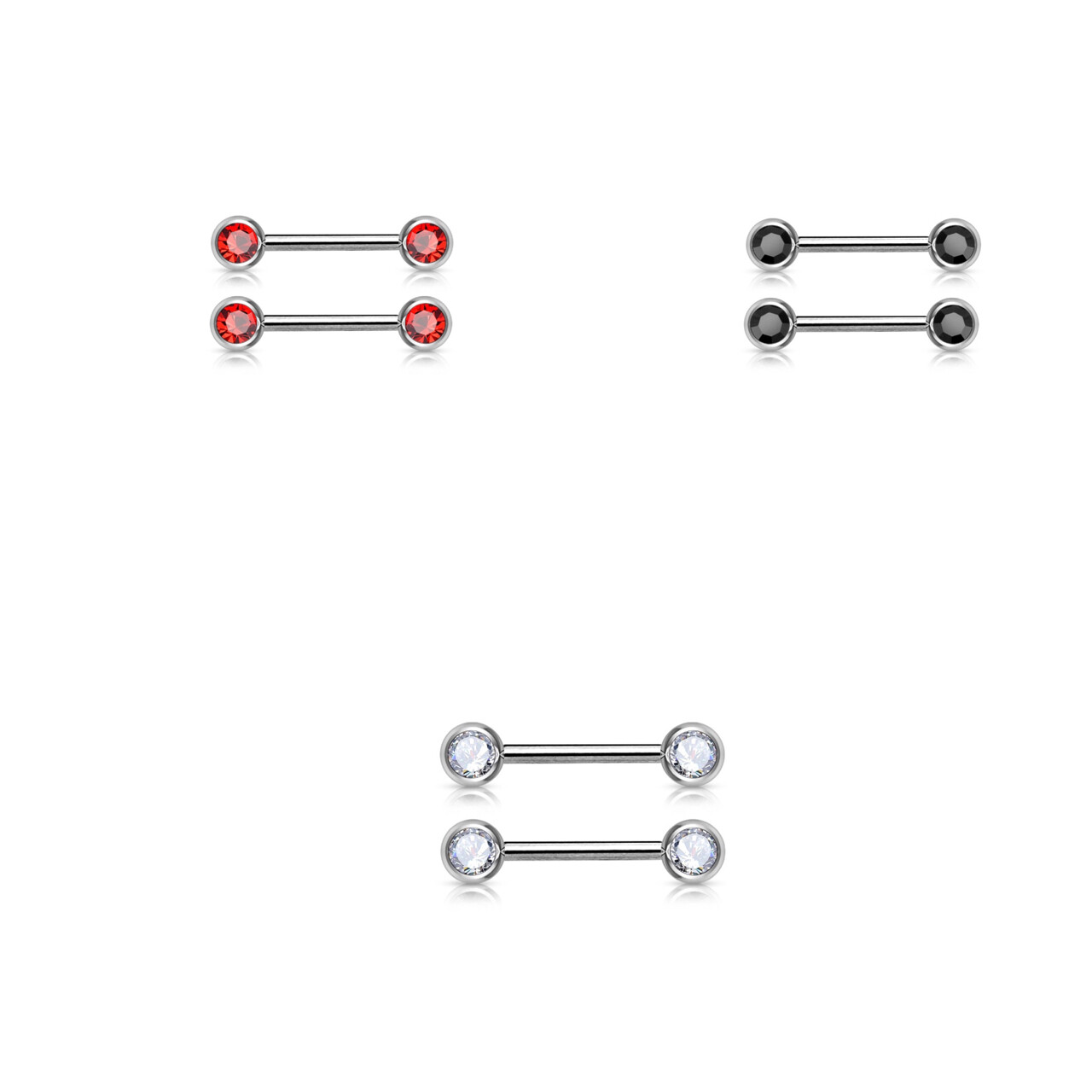 14G 1/2&quot; GEM NIPPLE BARS